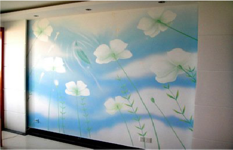 蒲城画墙绘怎么画好白云的蓬松感?