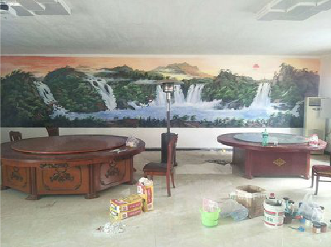 蒲城墙绘-写实风景