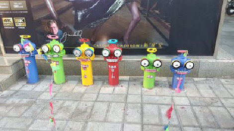 蒲城商业区彩绘