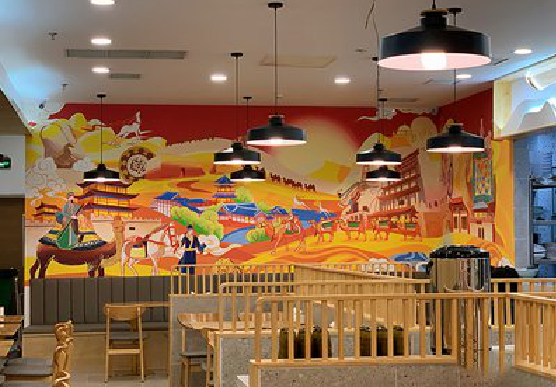 蒲城商业空间彩绘介绍。